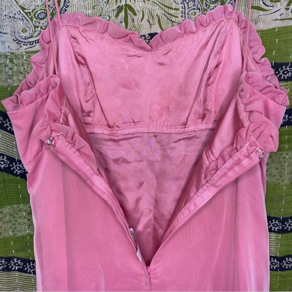 Vintage Y2K Alfred Angelo Pink Empire Waist Formal Dress Size 4 SEE DESCRIPTION - Picture 8 of 16